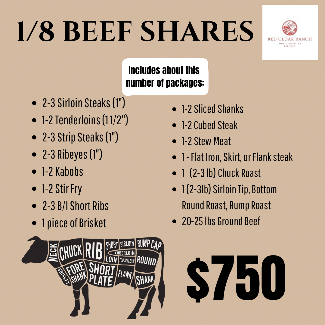 1/8th beef share