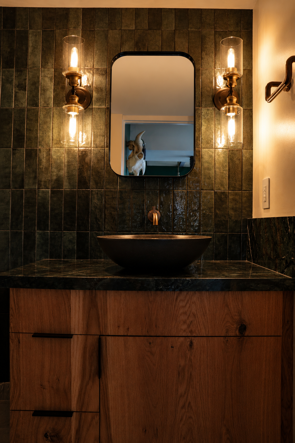GG Designs Interior Designer Las Vegas Green Bathroom design.png