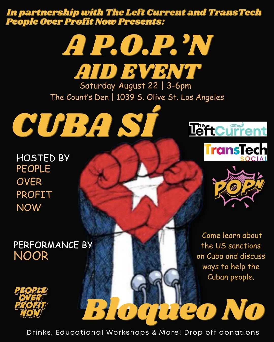 A POP’N Aid Event: Cuba Sí