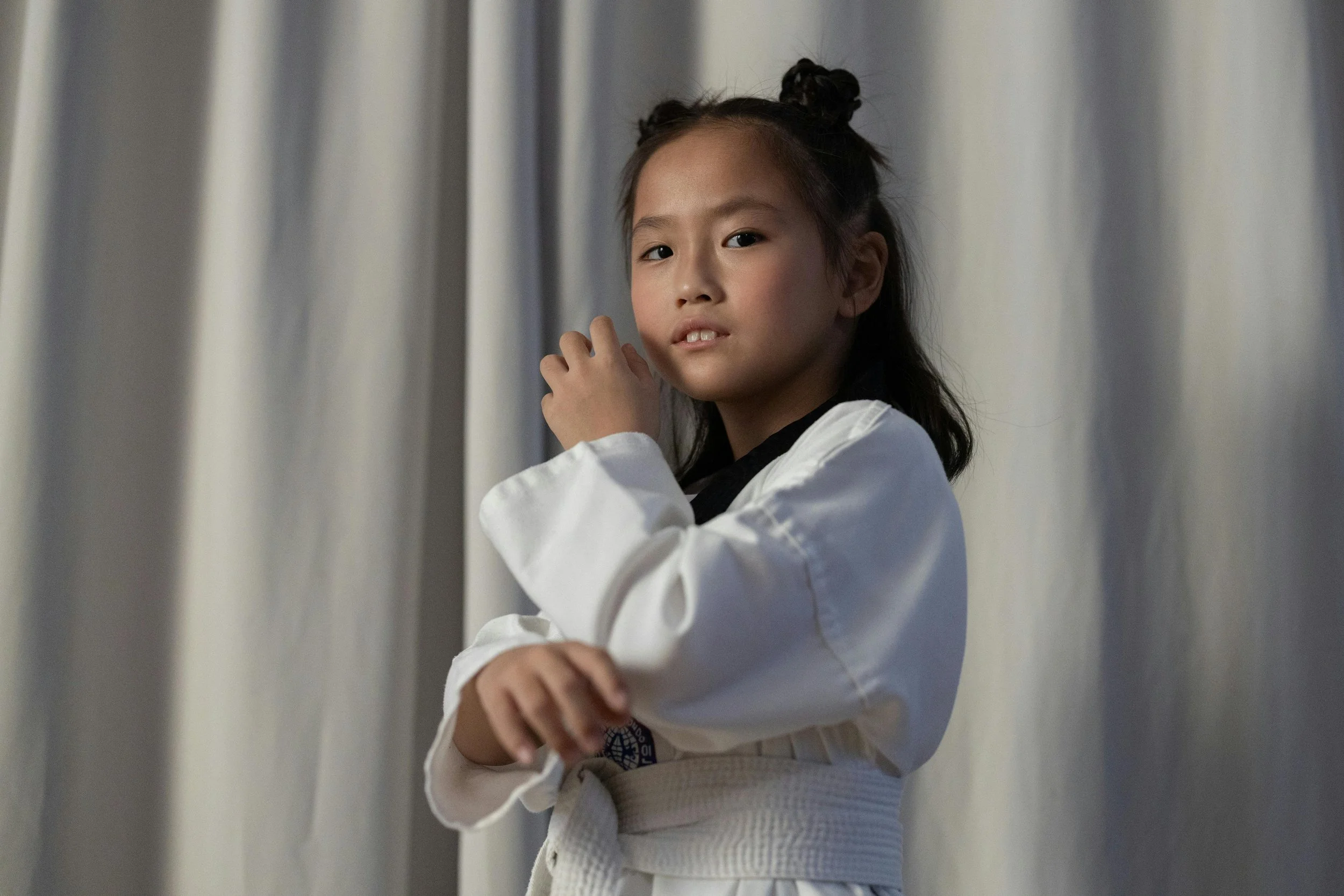 child doing a martial art