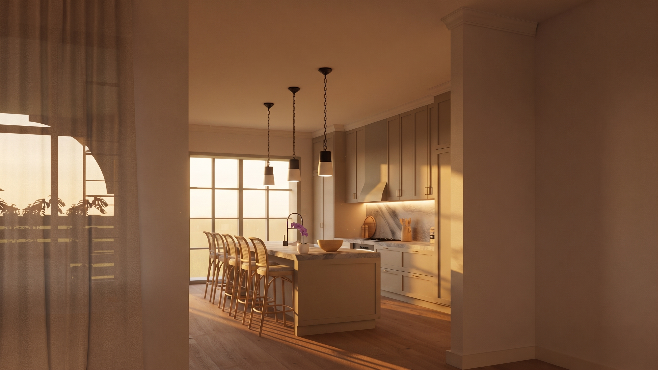 Marina Point kitchen - Soulful Transitional finish package