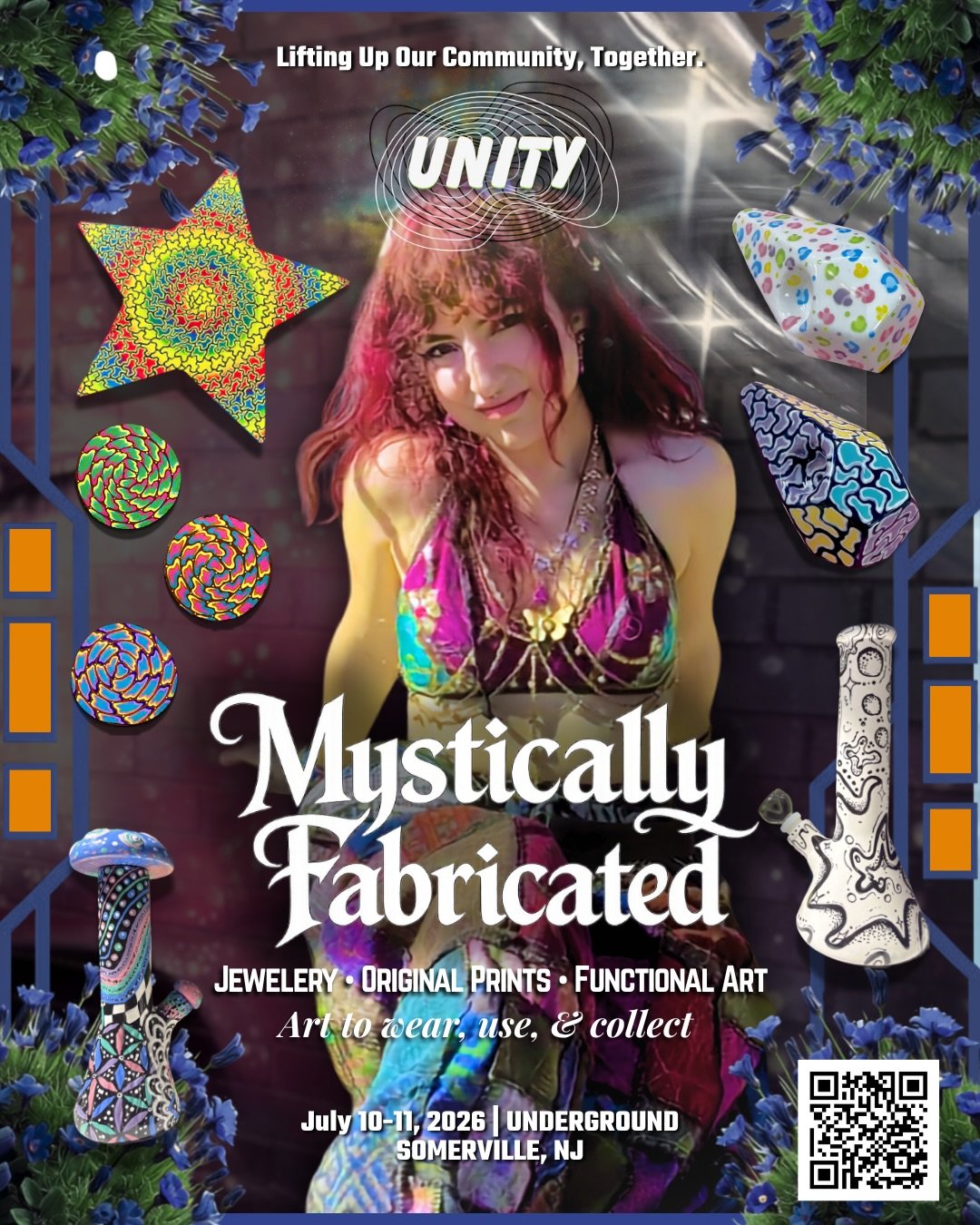 Super excited for be vending a bunch of new items at @unityfest.nj July 10-11th!!! Gonna be selling new prints, exciting new smoking accessories 👀, new jewelry collection i&rsquo;ve been working on &amp; more!! 

Grateful to be apart of this, see yo