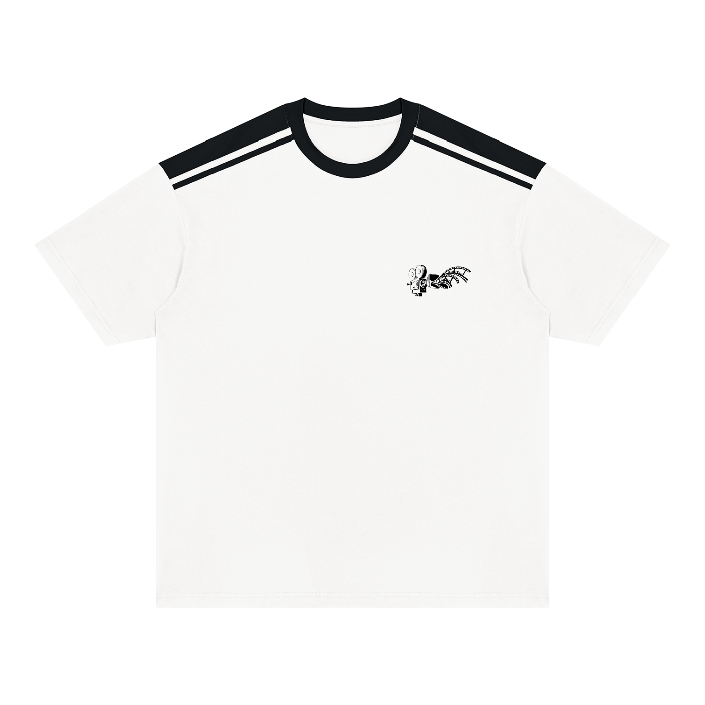 Unisex Color Block Loose T-Shirt
