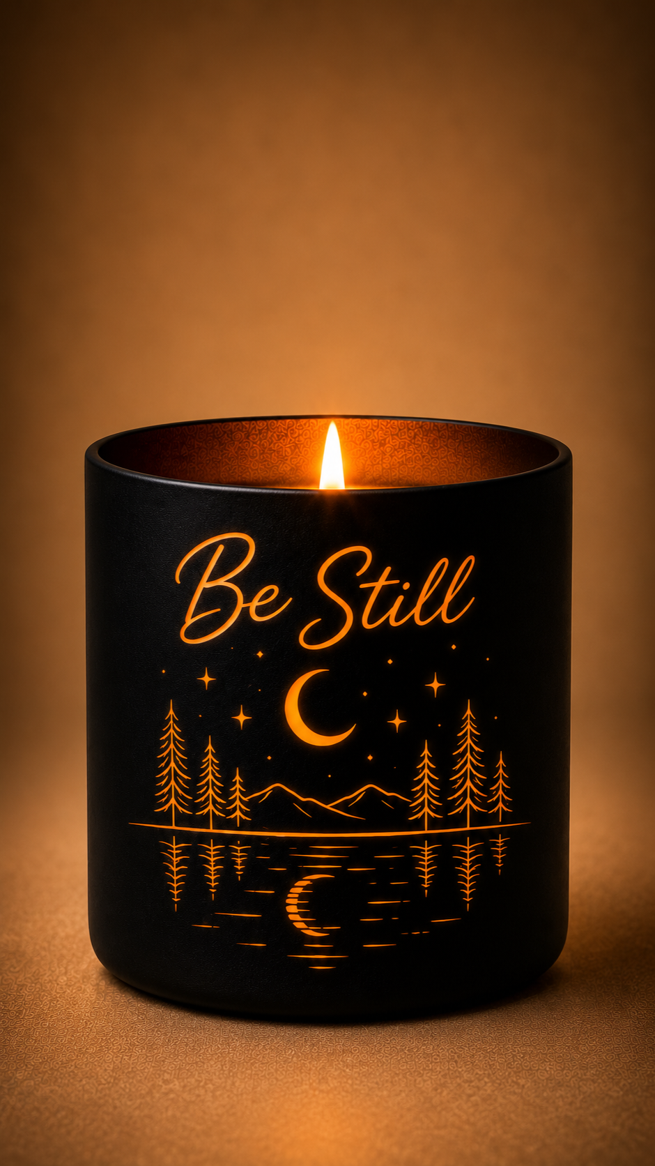 Luminous Serenity Laser-Etched Candle
