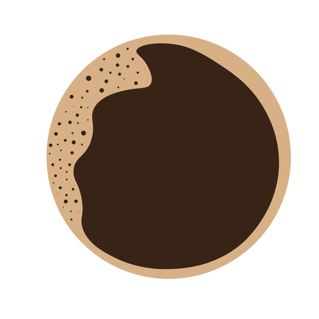 Top-down view of a white cup filled with black coffee on a white saucer.