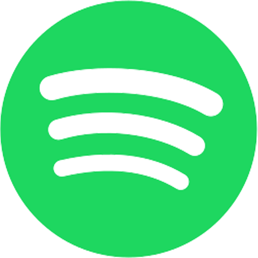The Spotify logo which is a green circle with black curved lines.