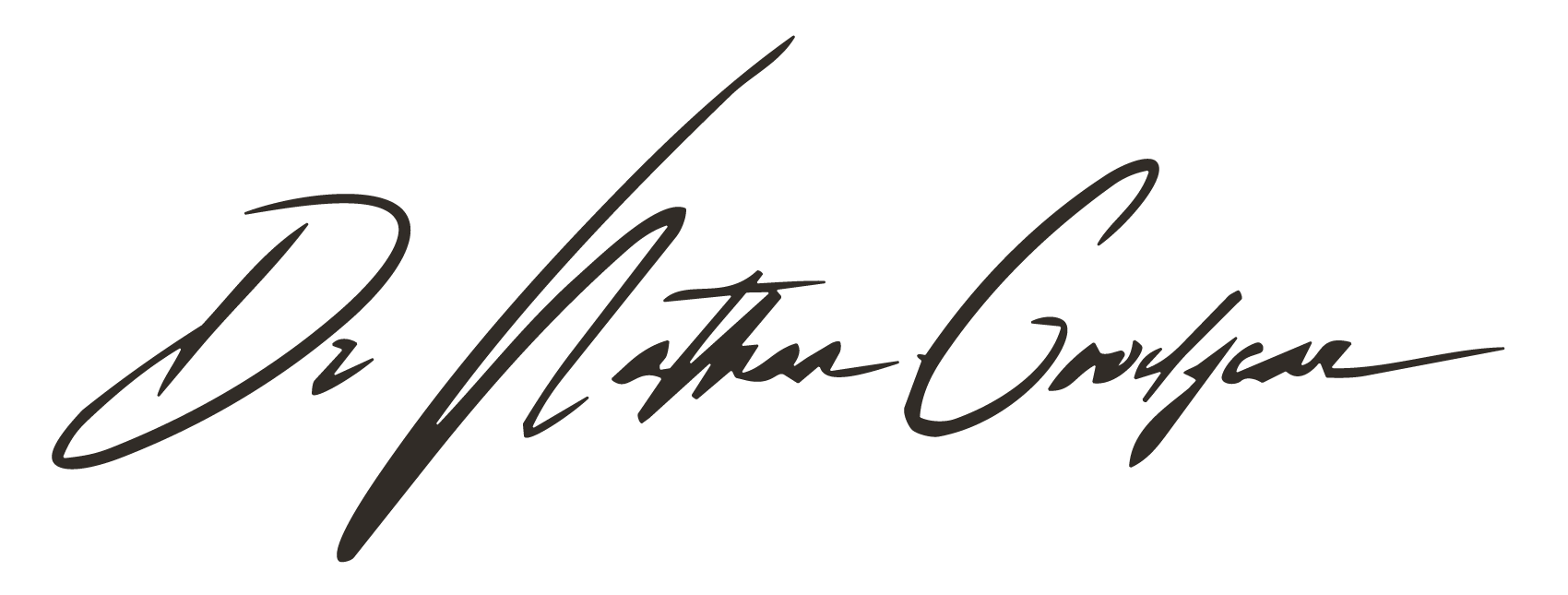 An elegant signature of Dr. Nathan Goodyear in black ink on a transparent background.