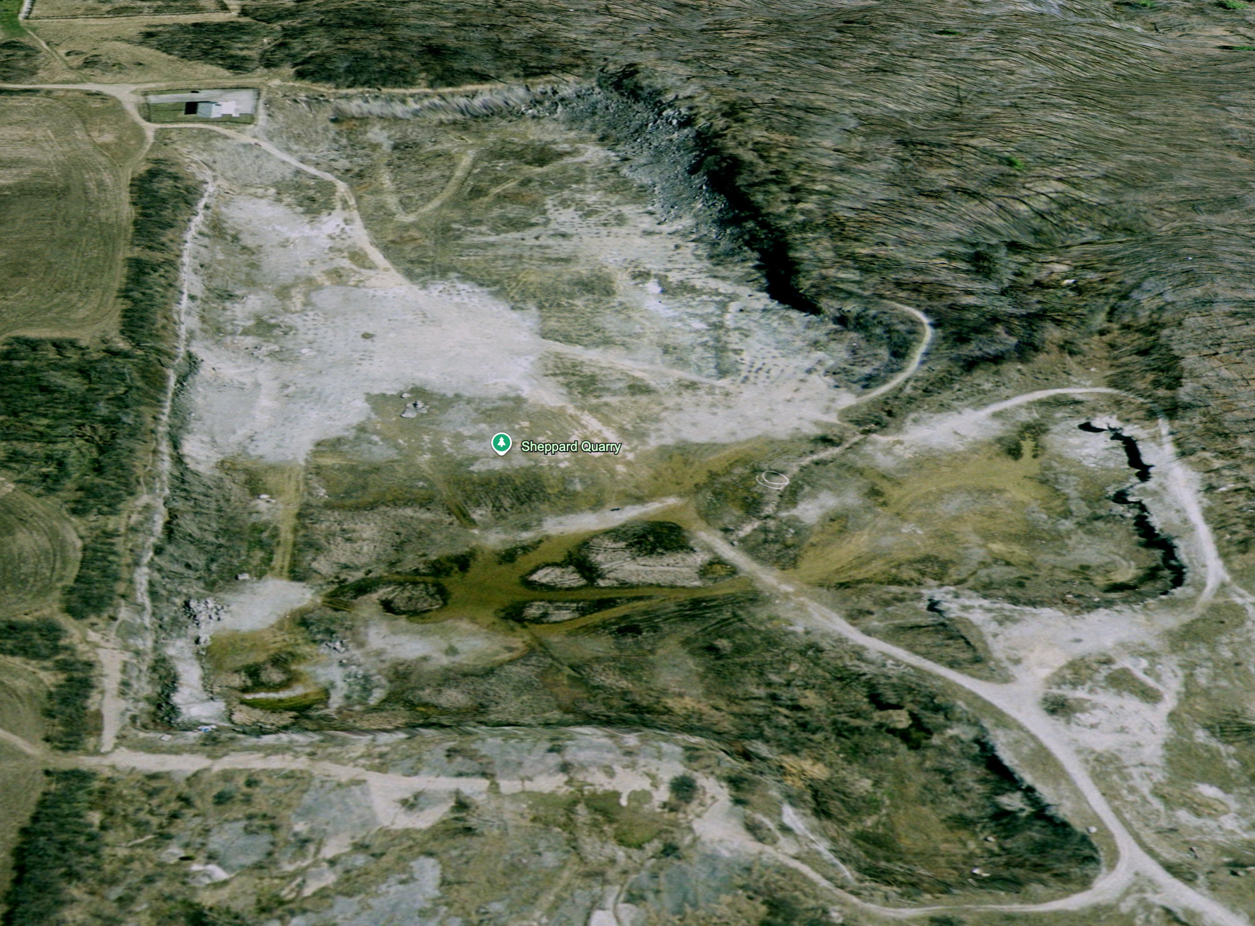 The Sheppard Quarry on the west edge of Waterdown where Pat McCarthy took his photos