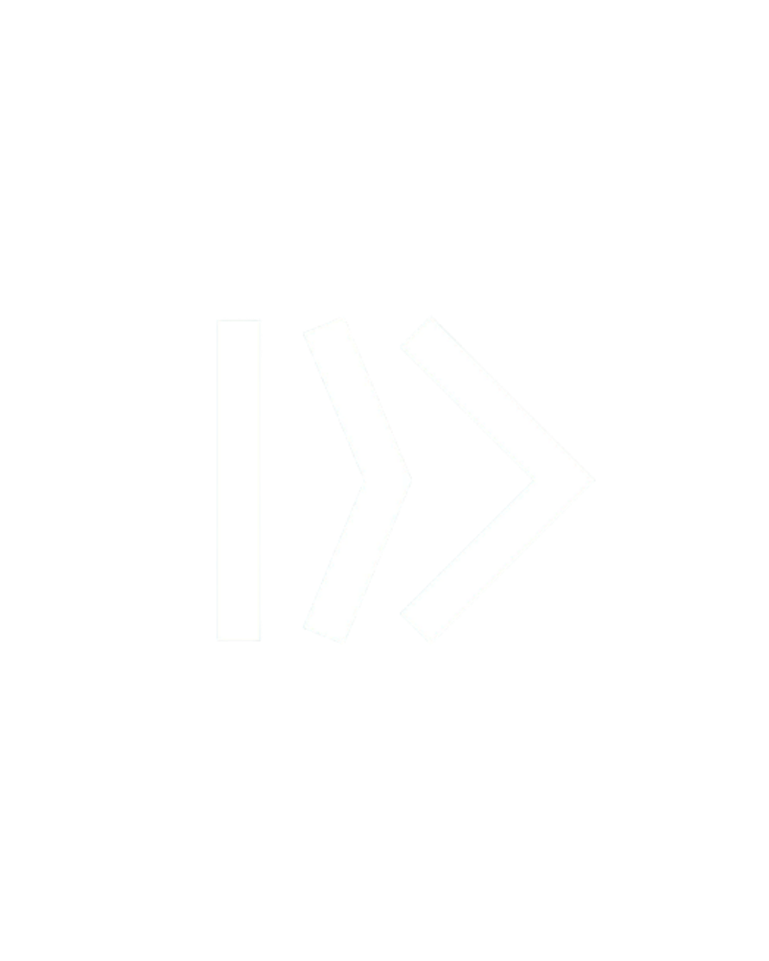 A black background with white angular lines forming a stylized arrow pointing to the right.