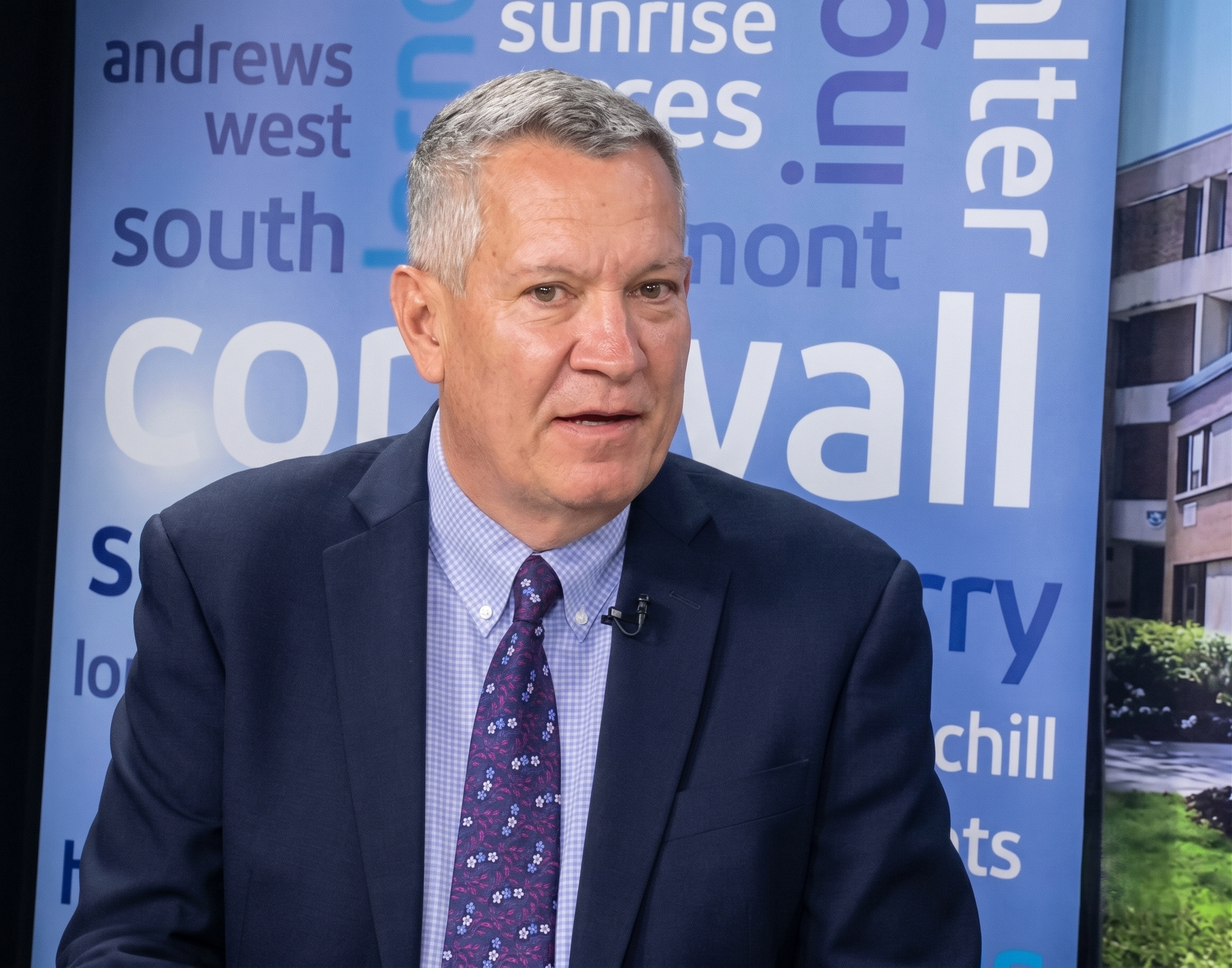 Todd Lalonde, candidate for Cornwall City Council, during an interview at YourTV Cornwall.