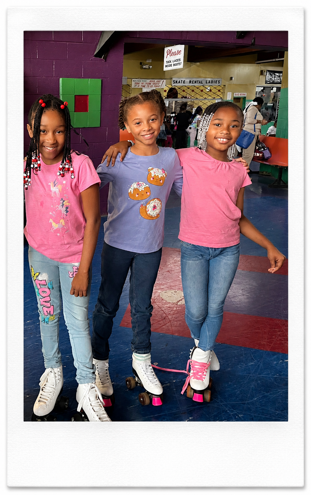 DSSC Junior Competitor Nyla, and Junior Perfomance members Caya and Hazel