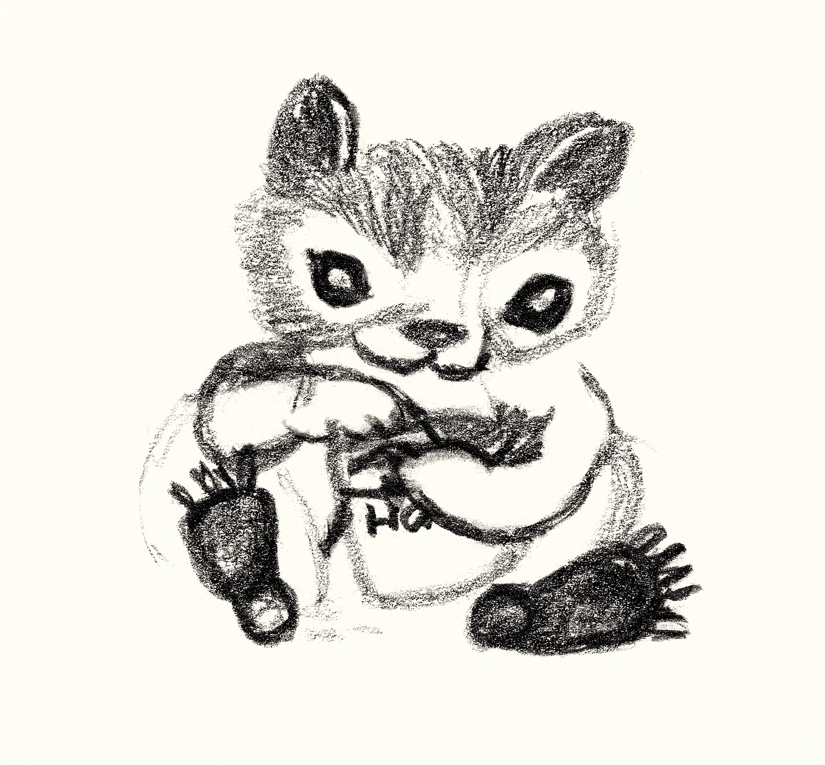 Drawing of bear with honey jar