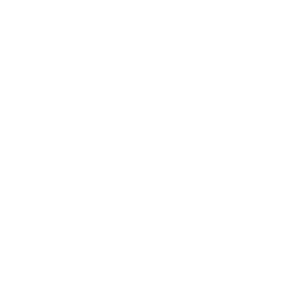 Empty map location icon with a black background and white outline