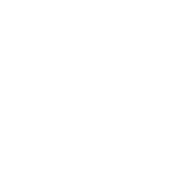 A shield outline in black and white.