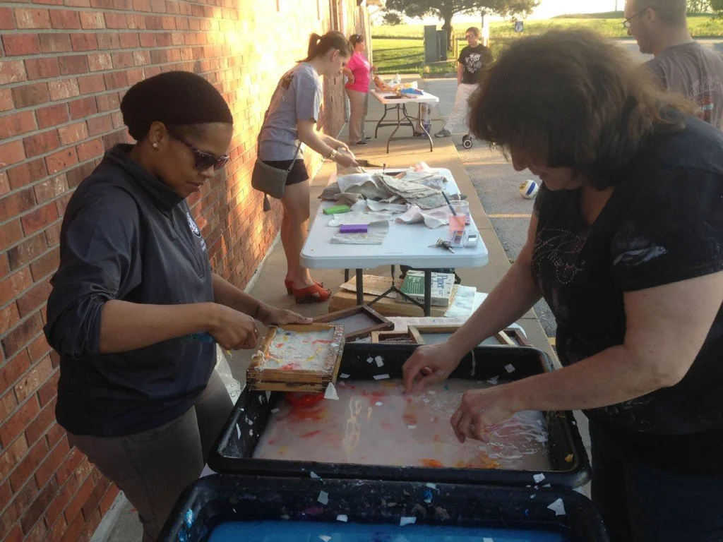 Veterans making “combat paper”