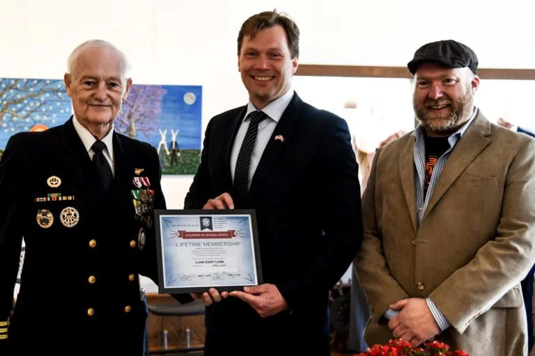 DANISH AMBASSADOR VISITS NCAG KIMBALLTON GALLERY