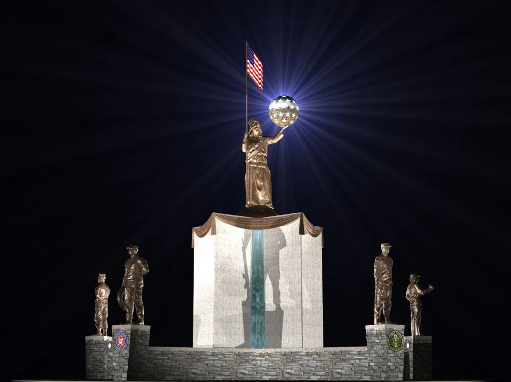 LIVING LIBERTY MONUMENT UNVEILING AT CENTURY LINK CENTER
