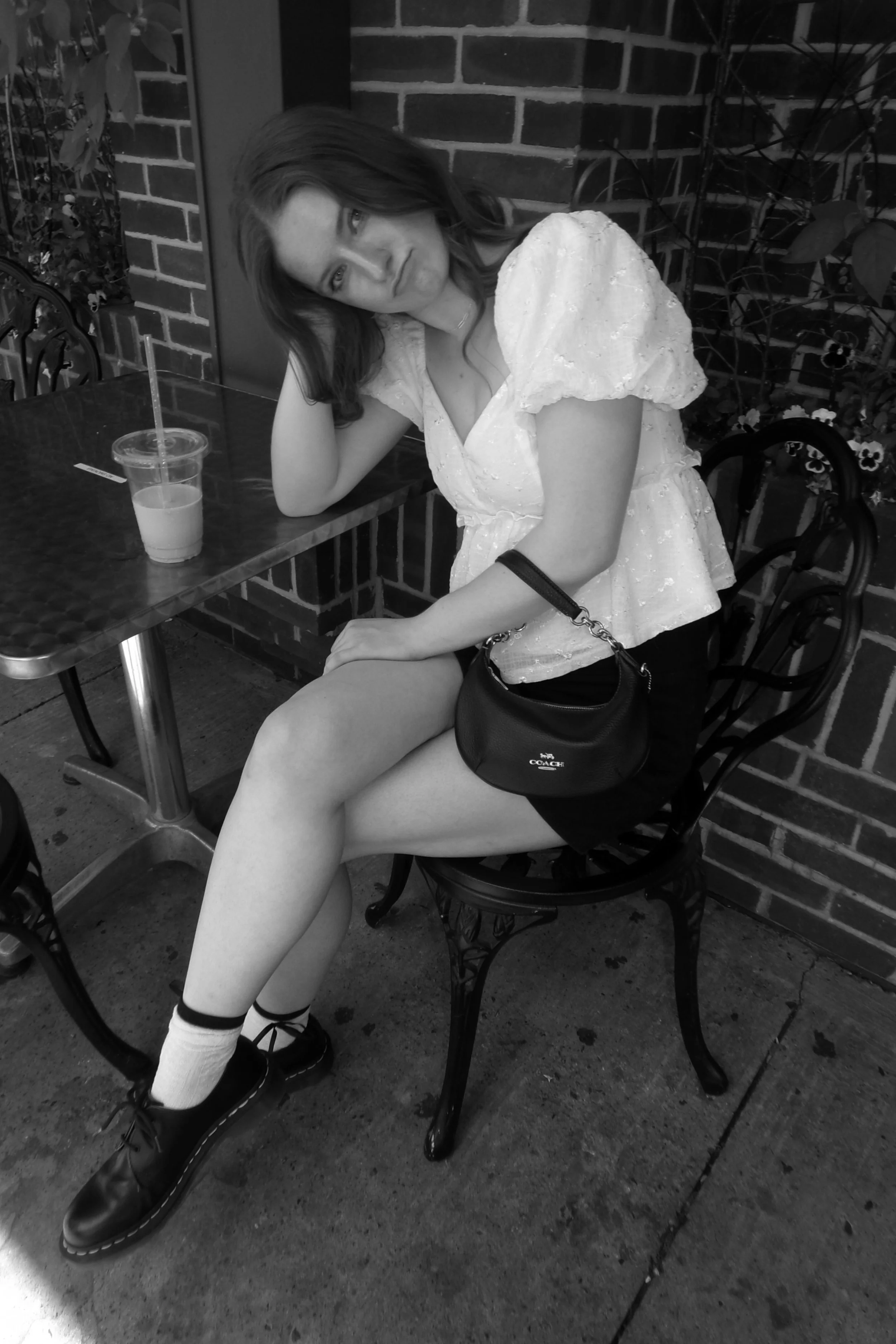 Leanna Rockwood - Downtown Lewisburg - Black & White - Photo Capture 