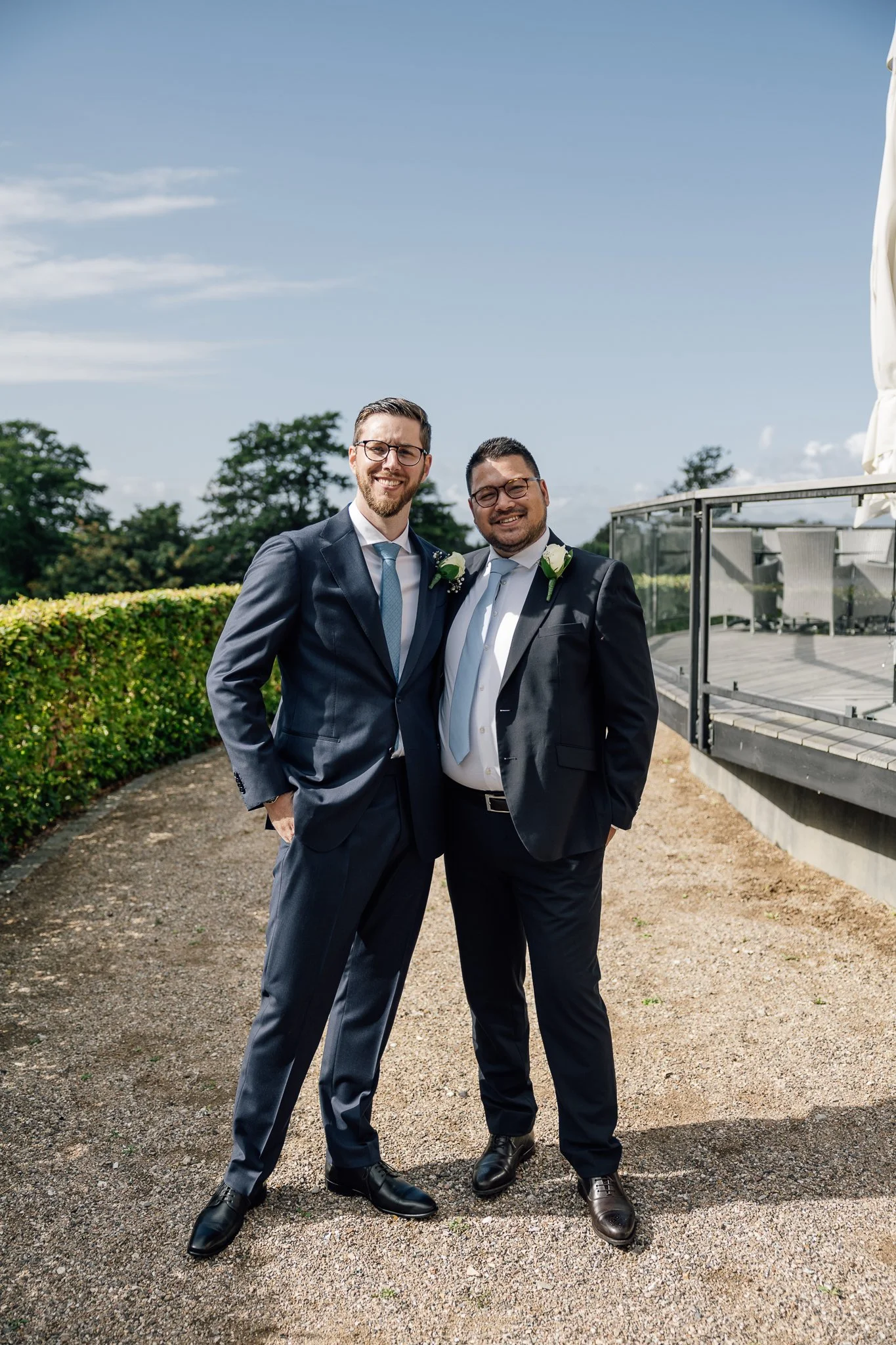 Udendørs vielse på Hotel Bretagne