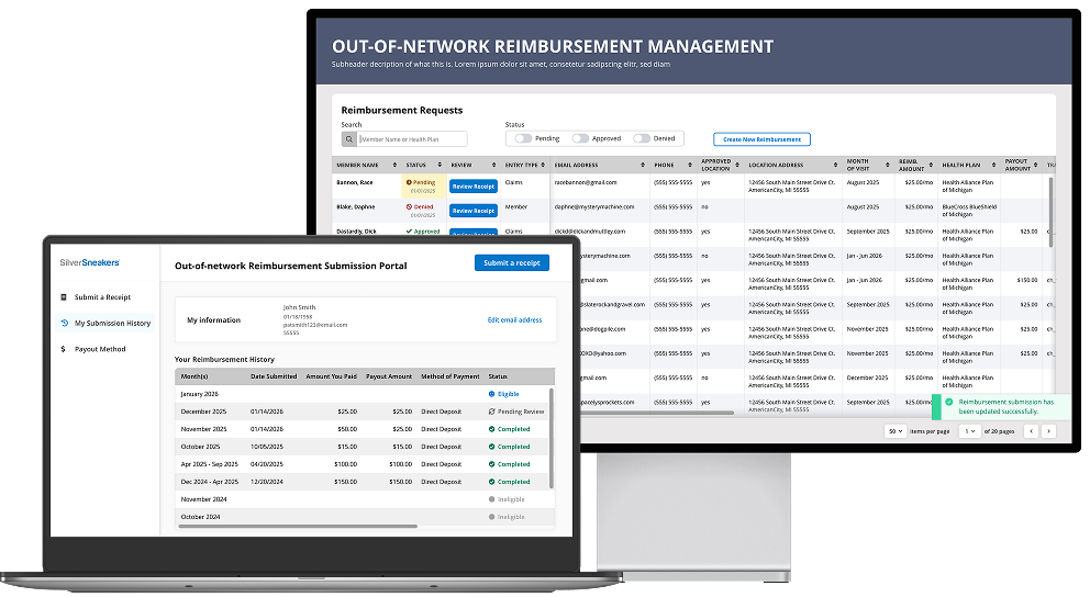 SilverSneakers - Reimbursement Platform
