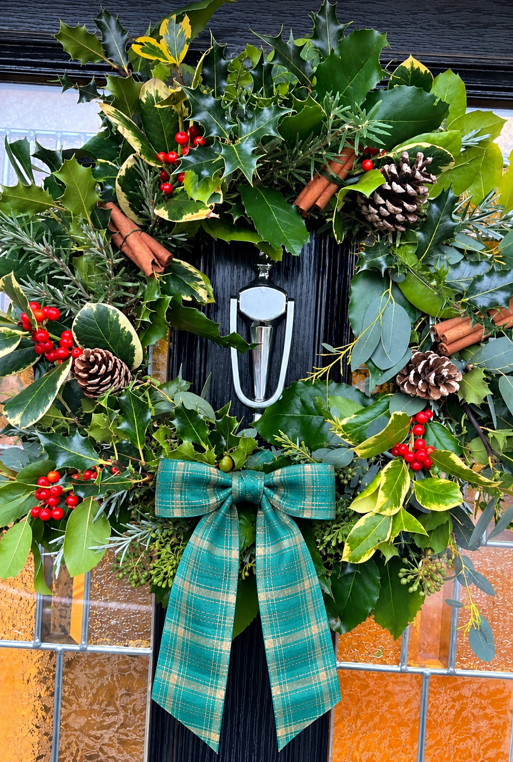 Festive Tartan Bow Christmas Wreath.png