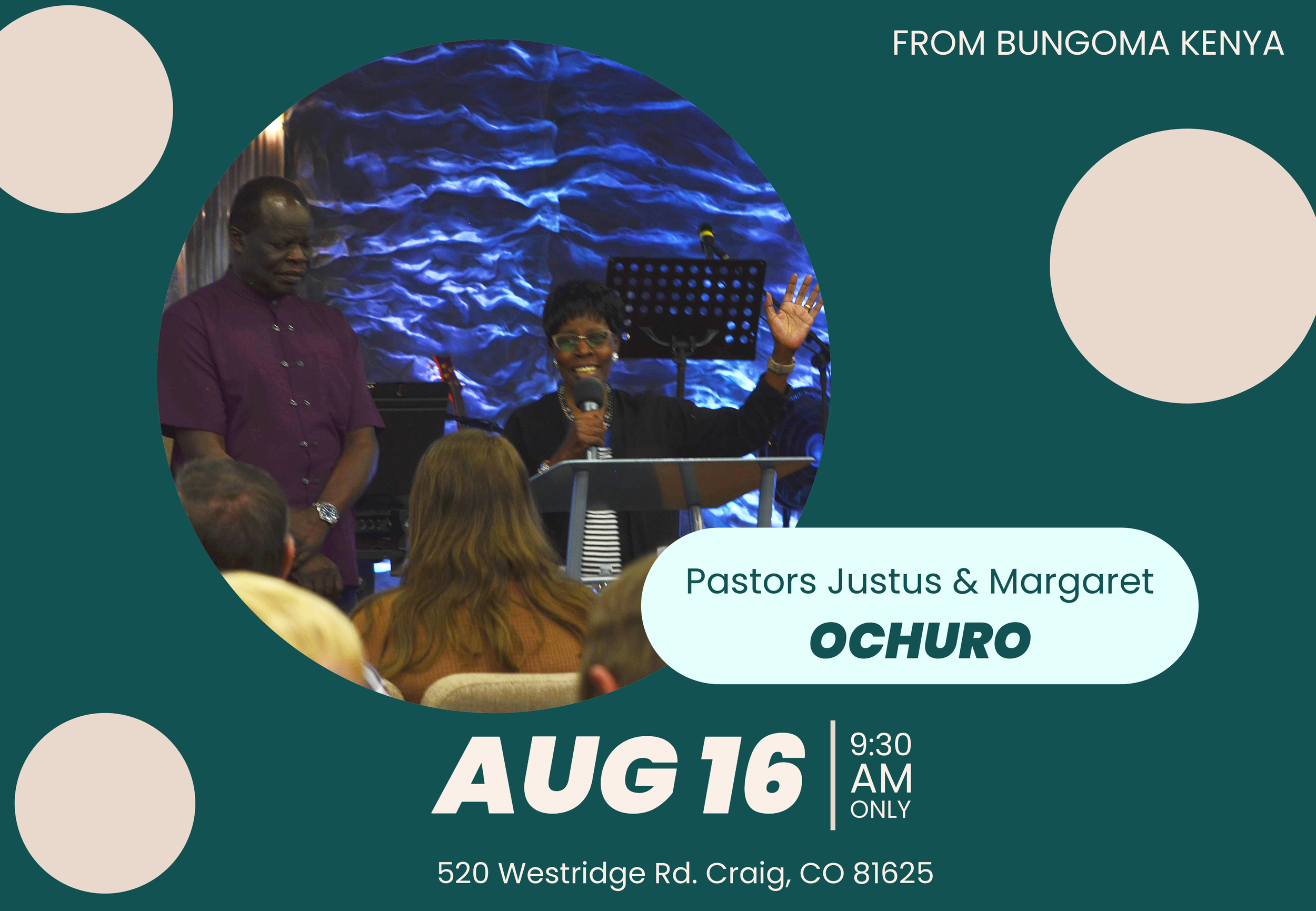 Pastors Justus & Margaret Ochuro