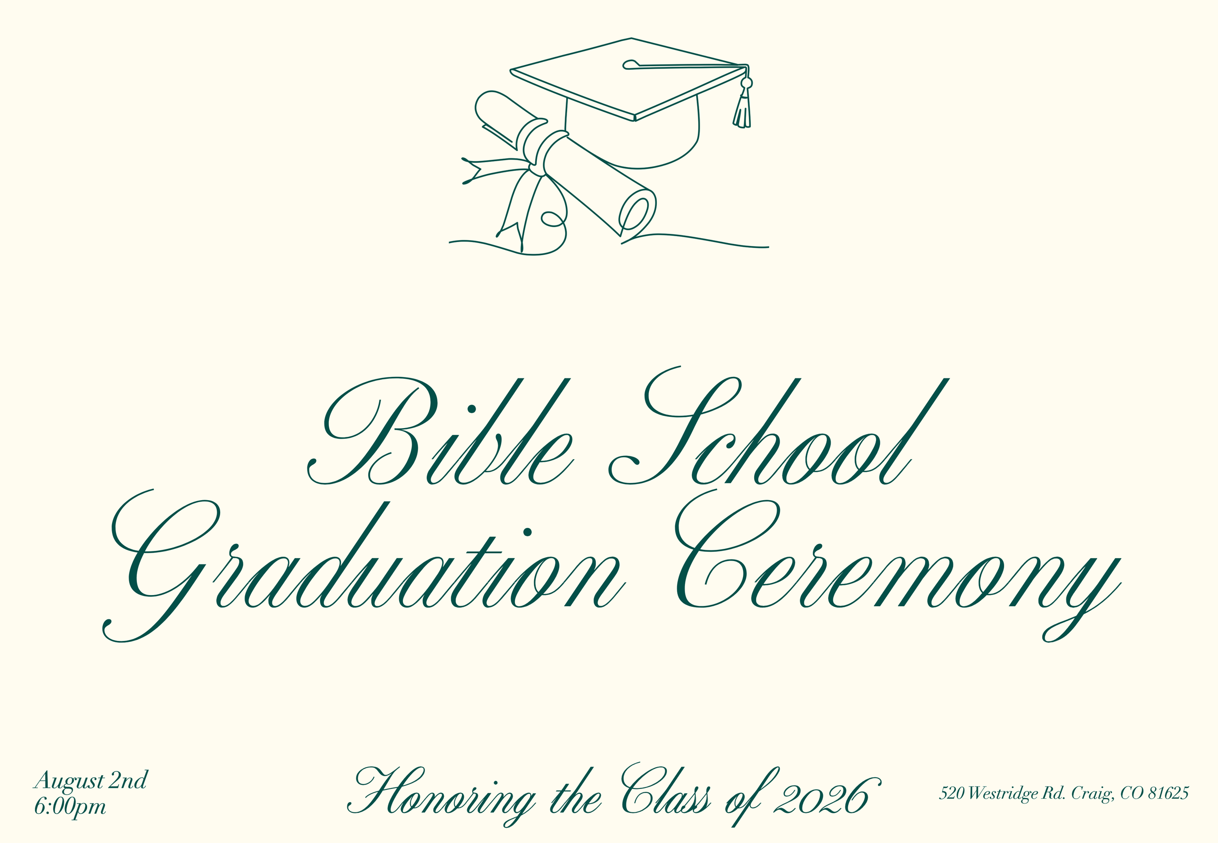 Bible School Graduation