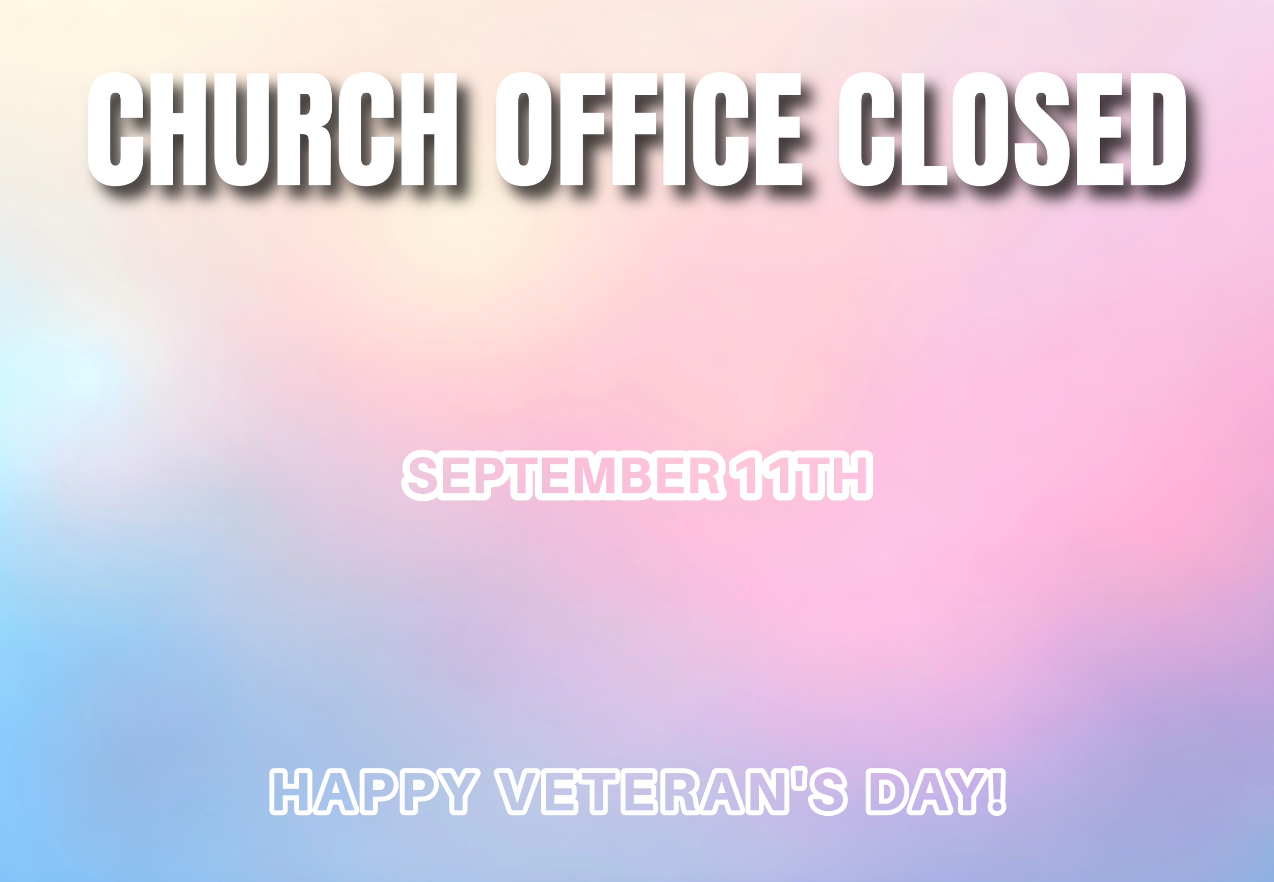Church Office Closed