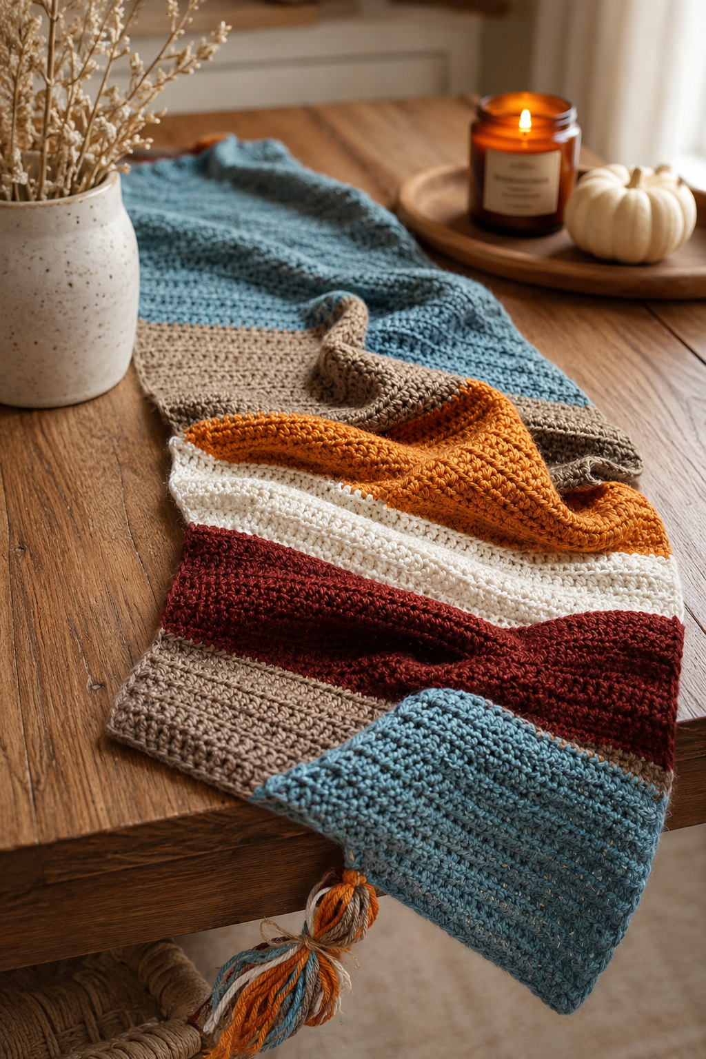 Fall Y’all Table Runner Crochet Pattern