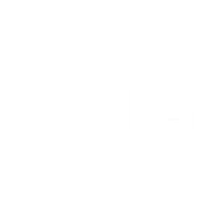 Logotipo do Shopping Mueller com o texto "Shopping Mueller" em branco sobre fundo preto.