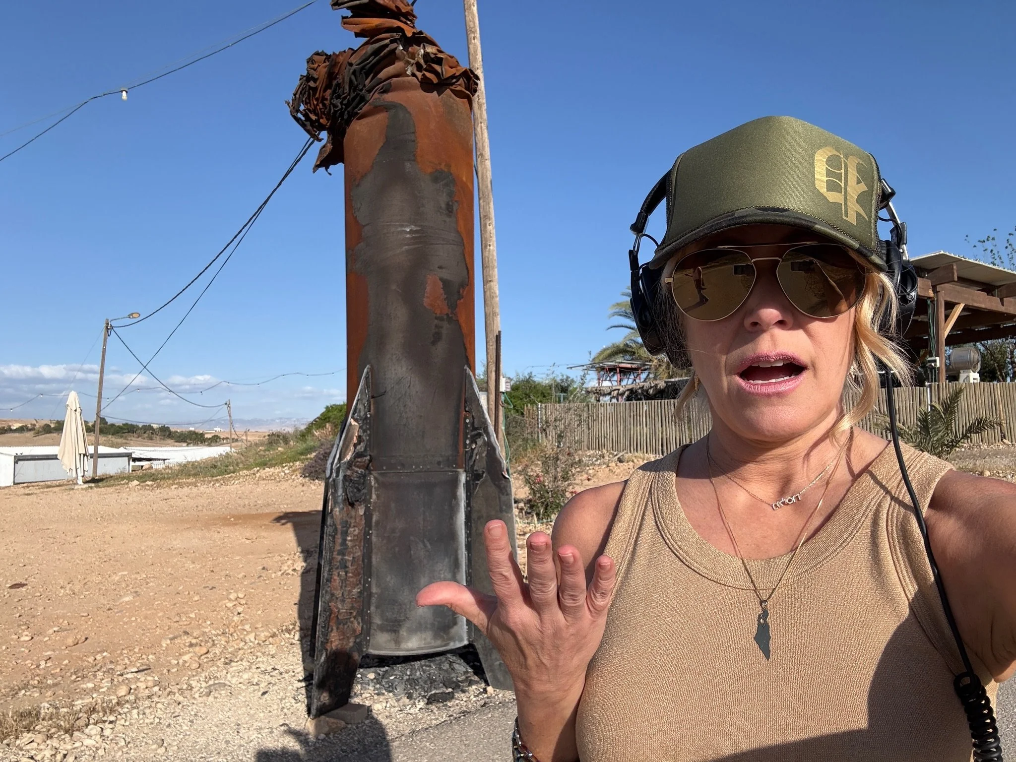 Melissa Francis in the Gaza Strip while filming for her documentary The Prophet.