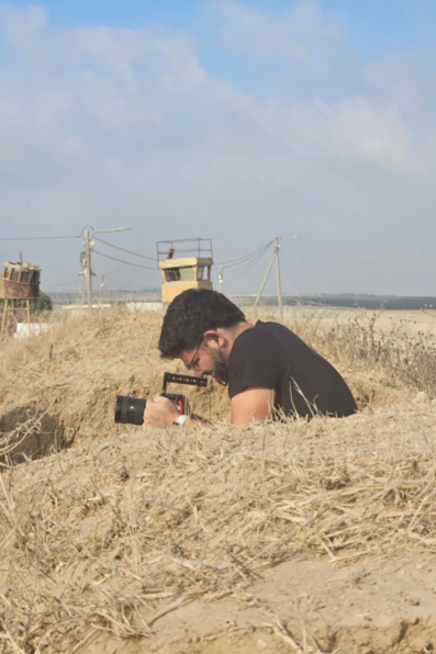 Amir Sheinbaum the Director of Photography for The Prophet Documentary filming in Israel.