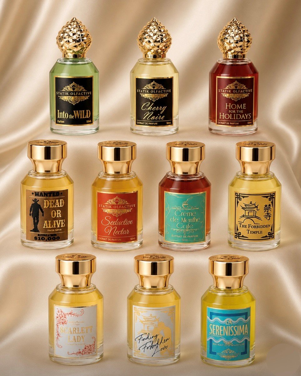 Statik Olfactive fragrance presentation selected by THE ÉLU