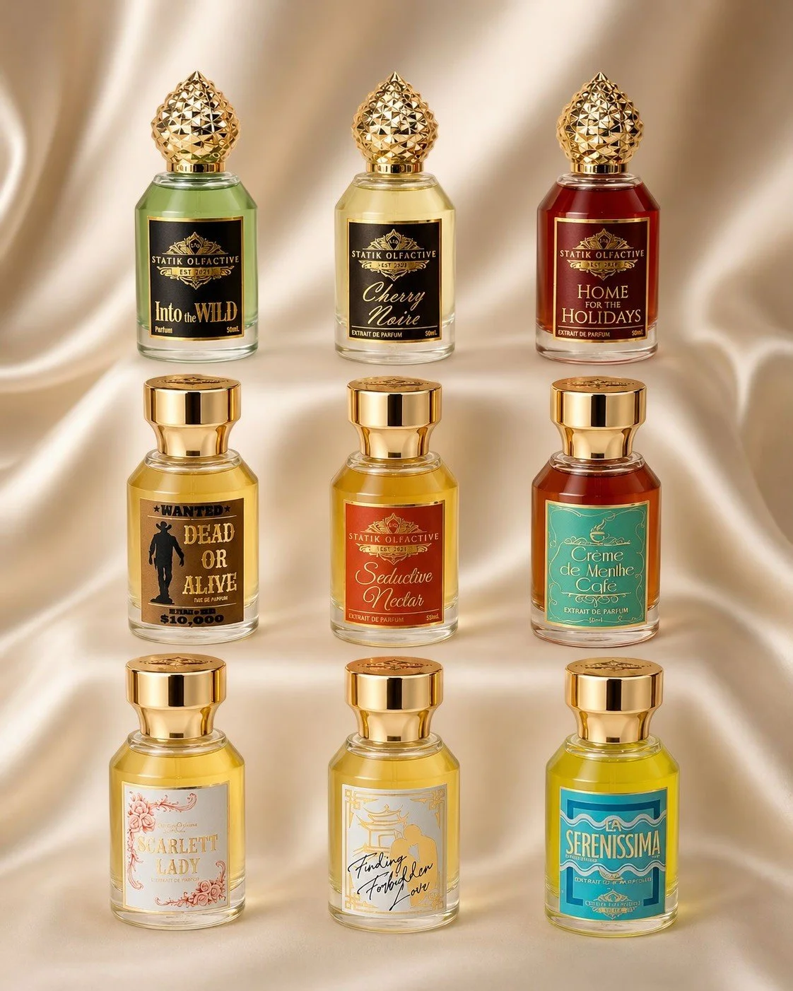 Statik Olfactive fragrance presentation selected by THE ÉLU