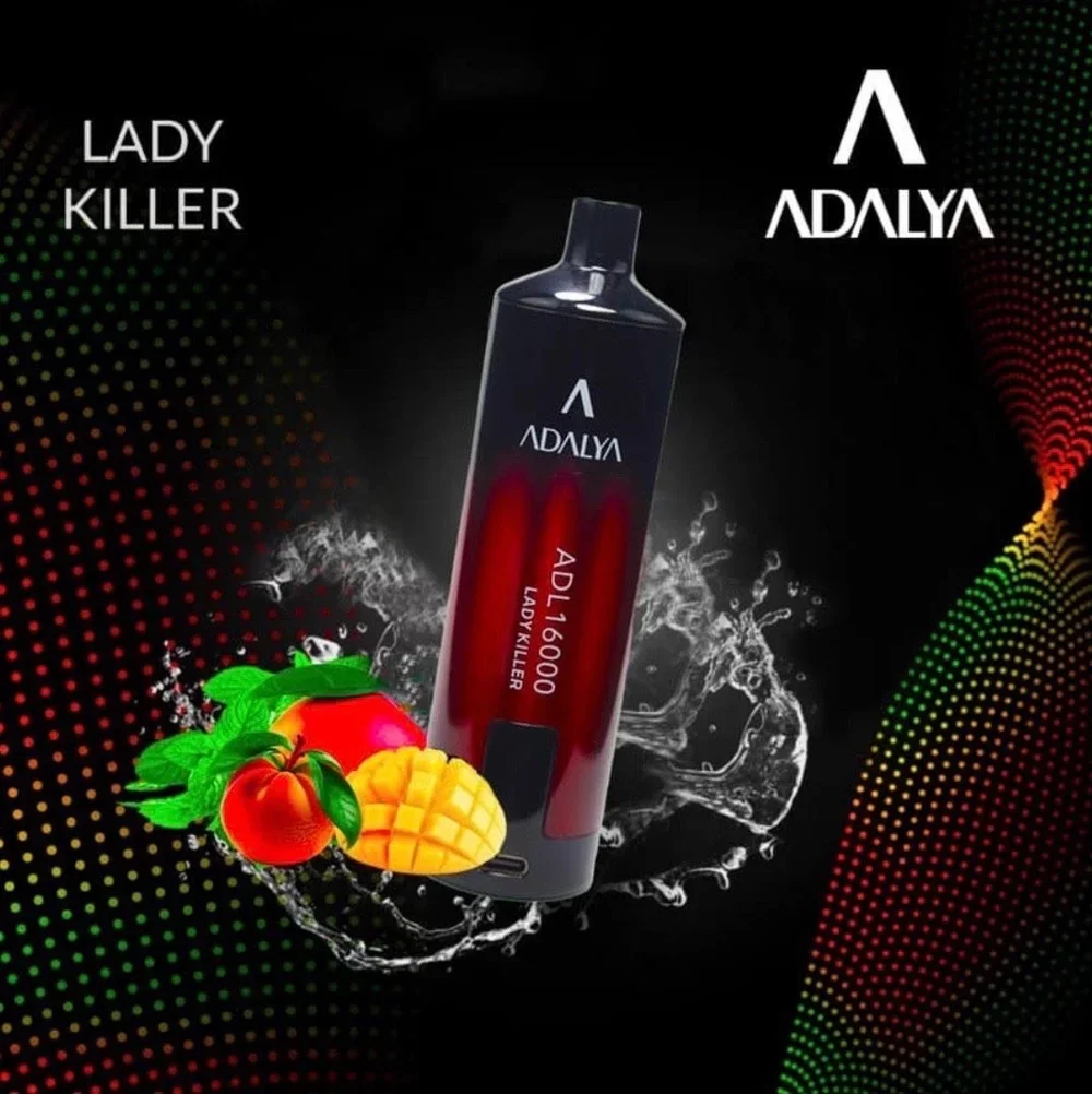 ADALYA LADY KILLER VAPE
$35.00
Peach, Mango, Mint, Ice.