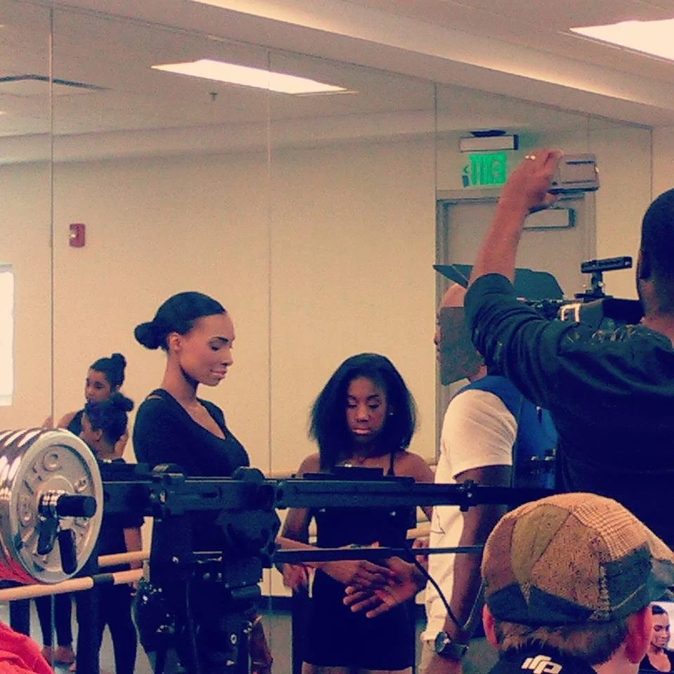On set of Amazing Loved by you. By Theo D, Kami Divine is his  leading lady. 