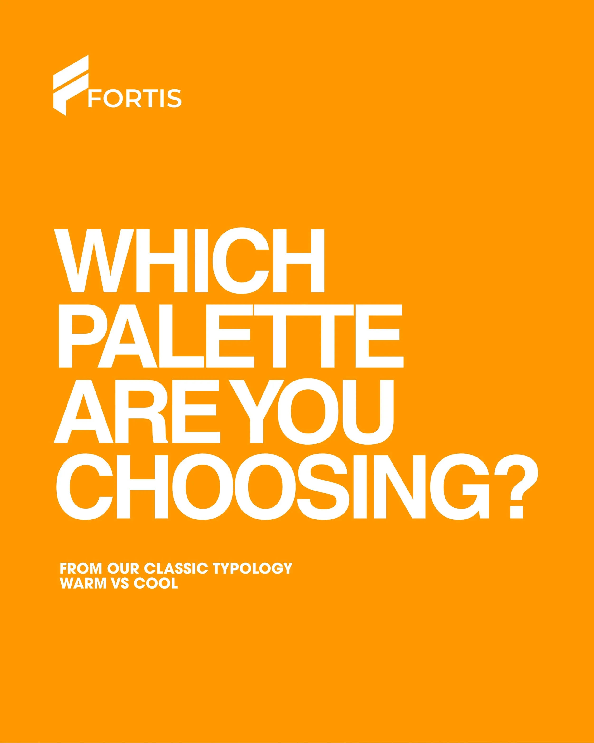 Warm vs Cool colour palette - Which are you choosing?