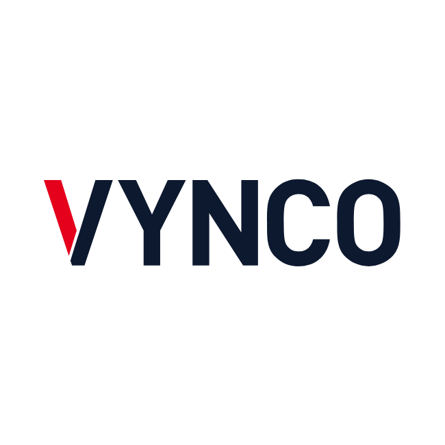 YNCO logo with a red check mark next to the letter V