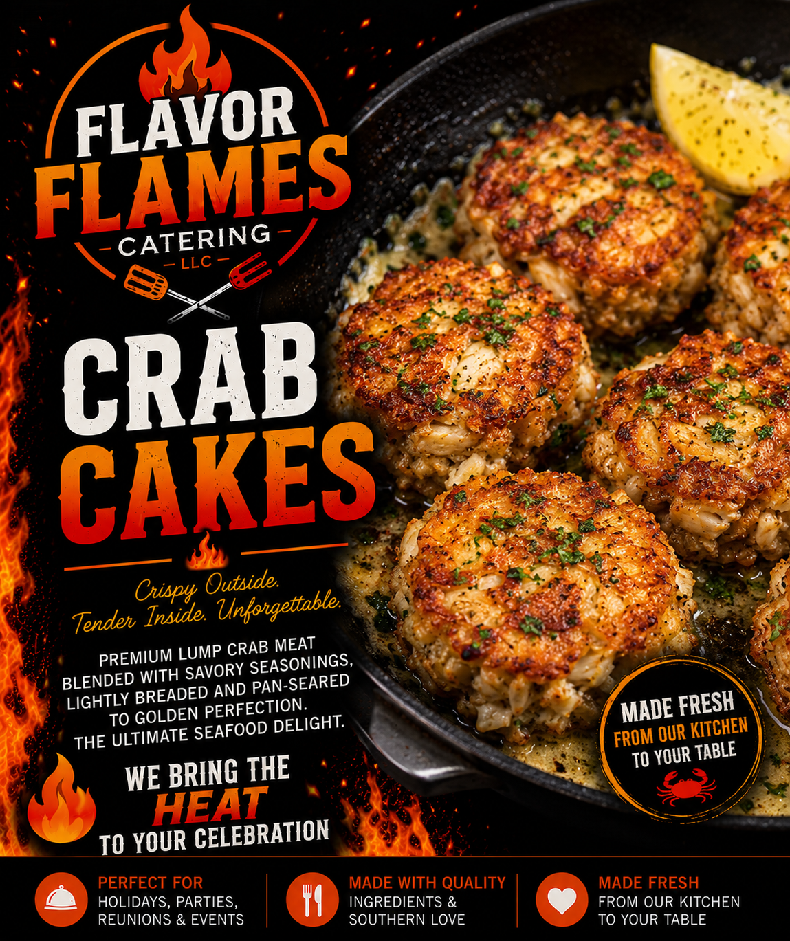 Crab Cakes Half Pan