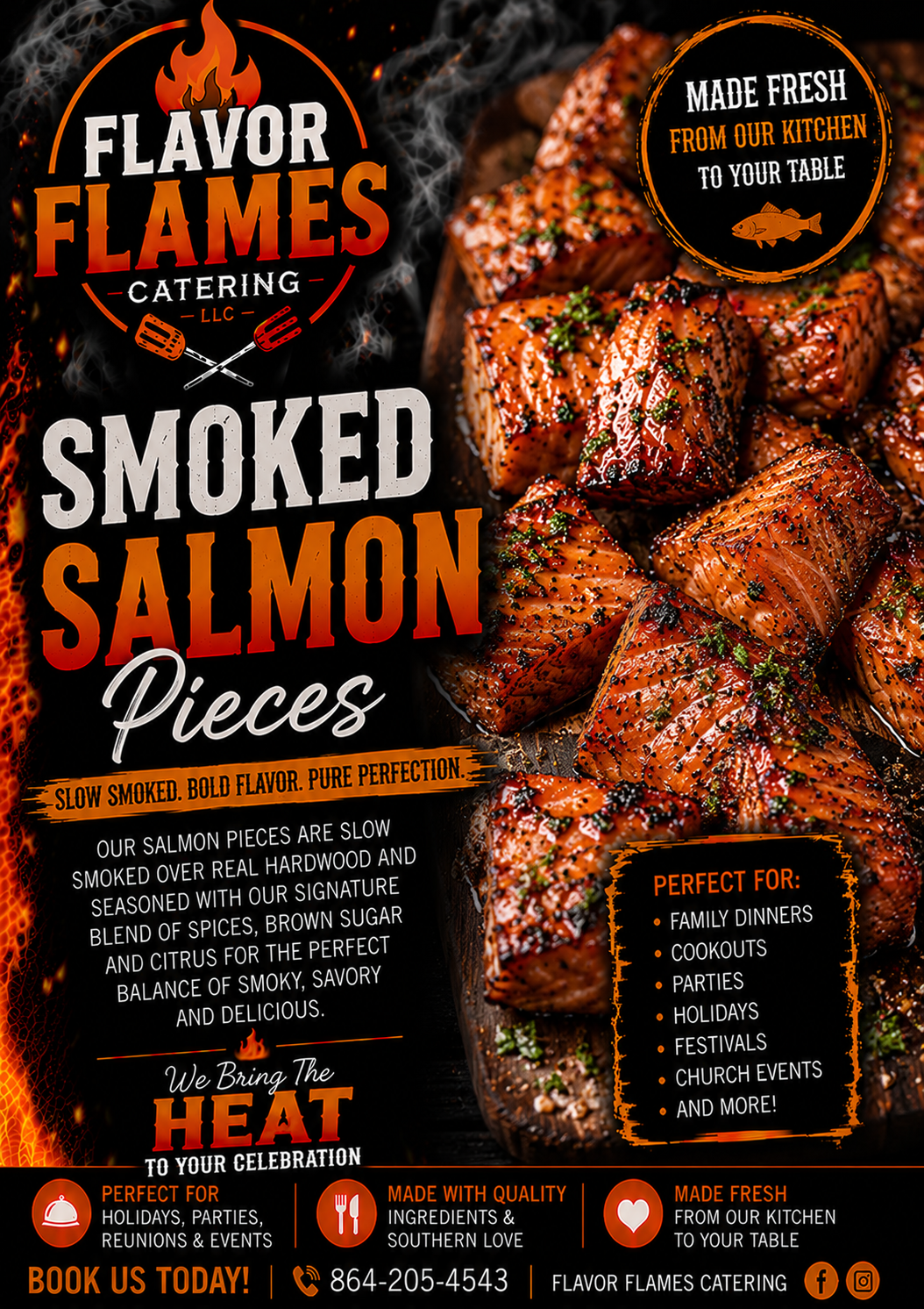 Smoked Salmon Half Pan