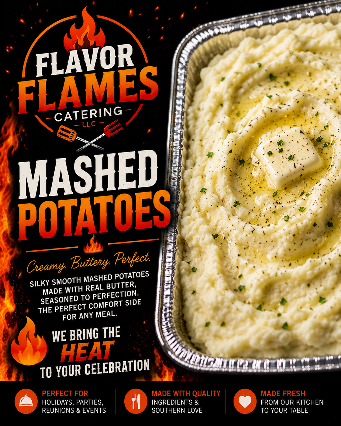 Mash Potatoes Half Pan