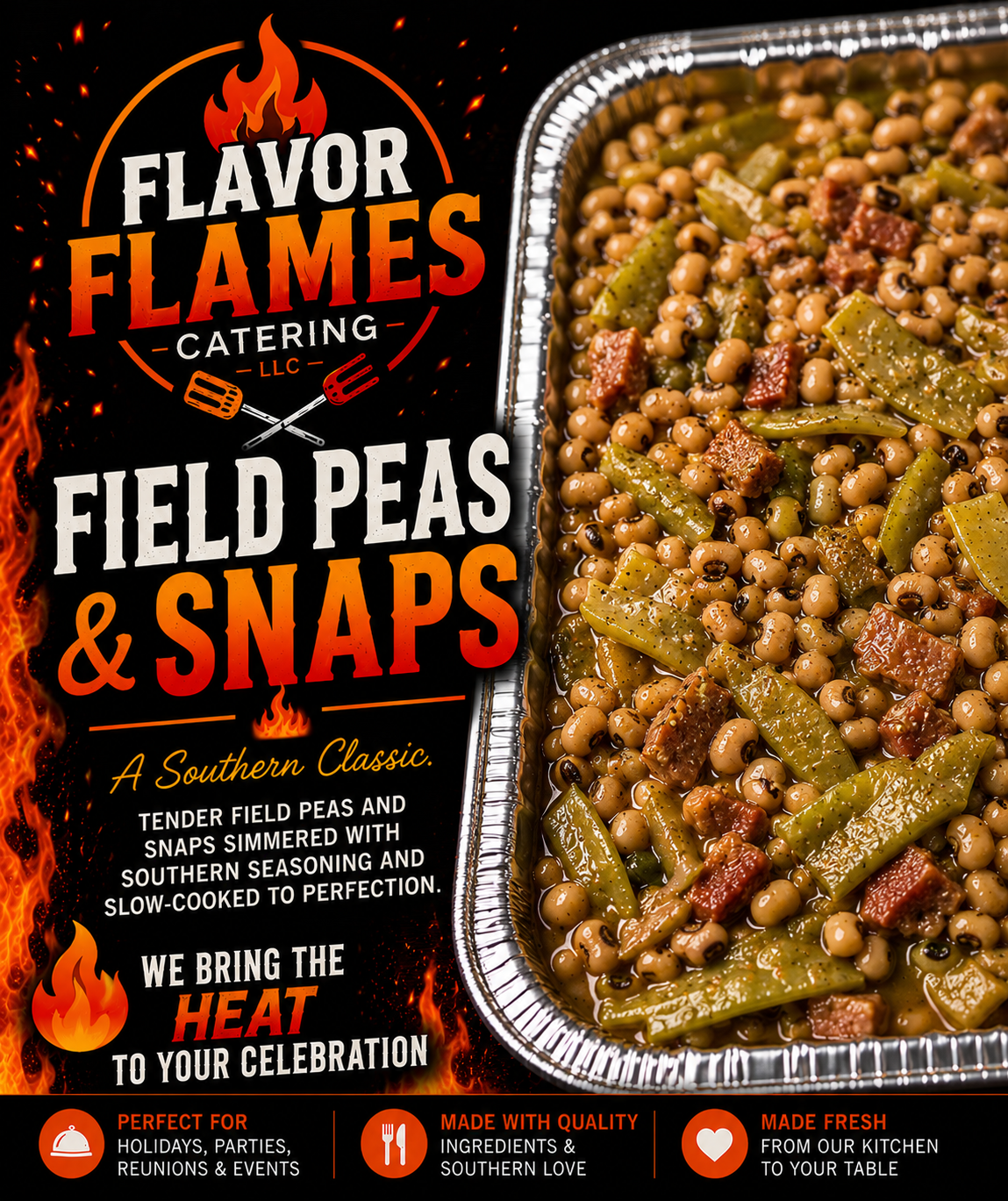 Field Peas & Snaps Half Pan