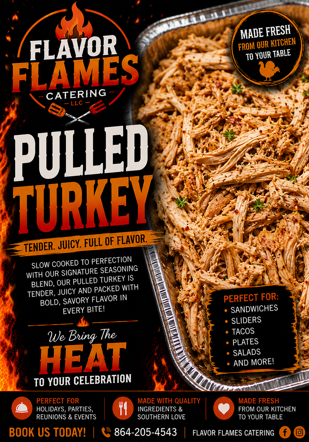 Pulled Turkey Full Pan