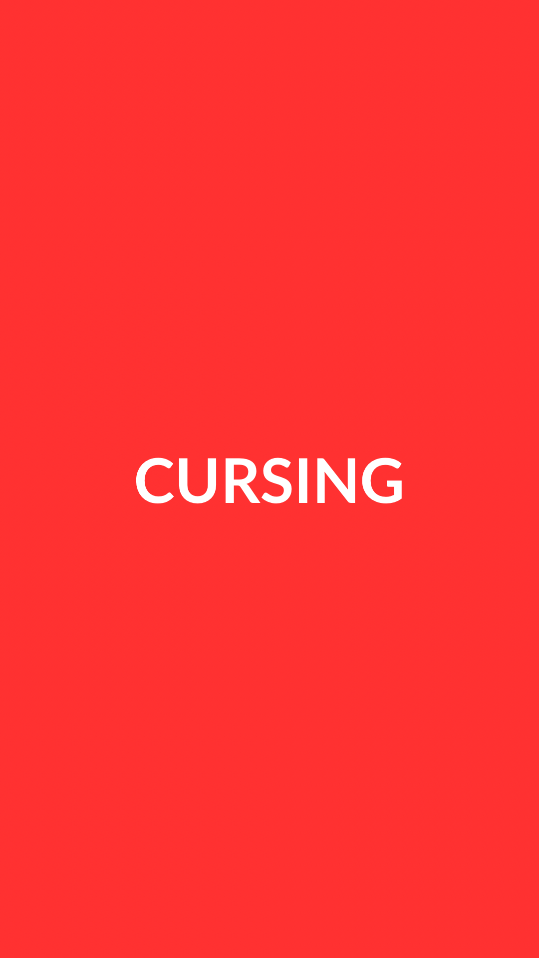 Cursing