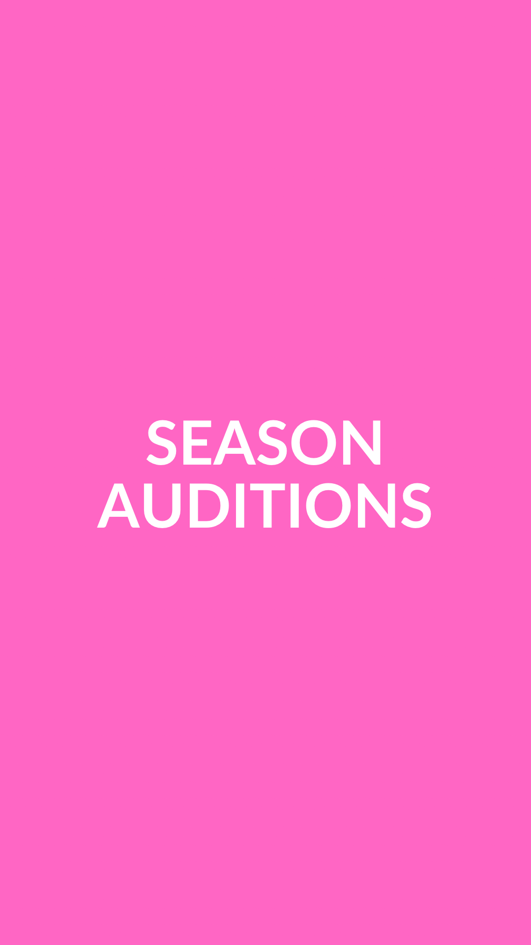 Season Auditions