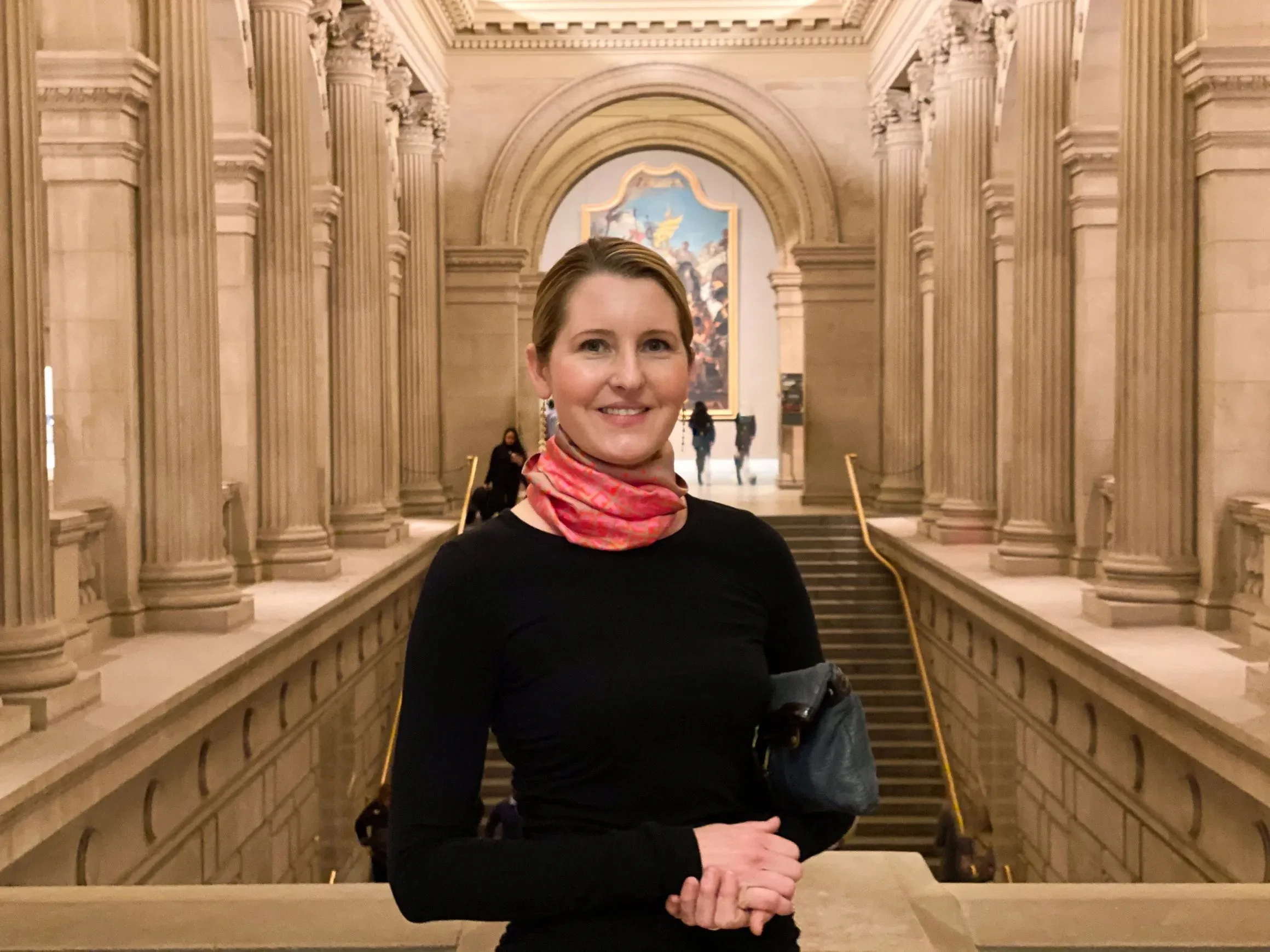 Beauty abounds. My daughter at the Met New York City