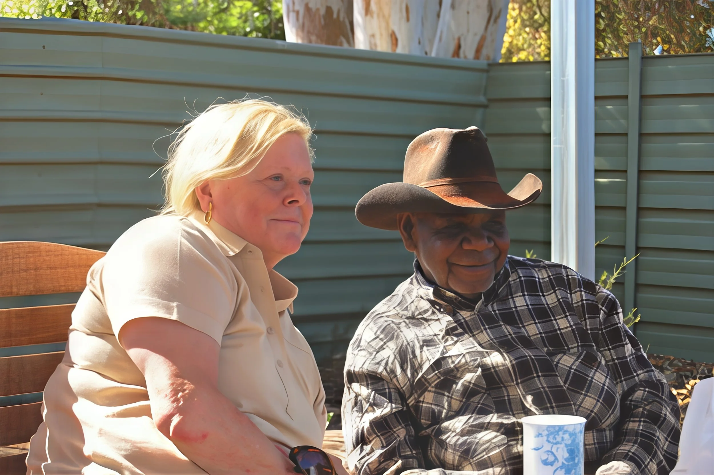Seen it all before. Purple House Dialysis Center, Alice Springs, Australia