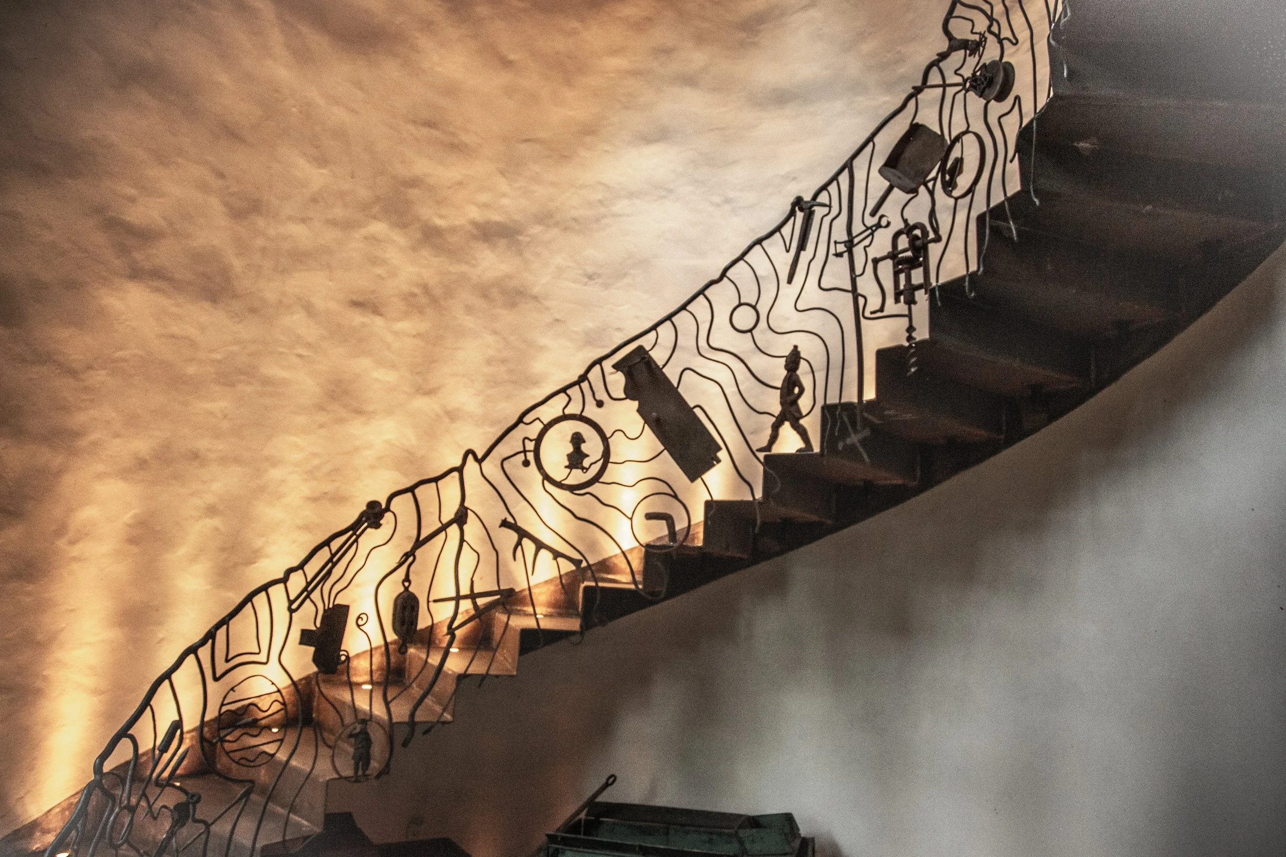 The ascent of America staircase.   Brackney, Pa