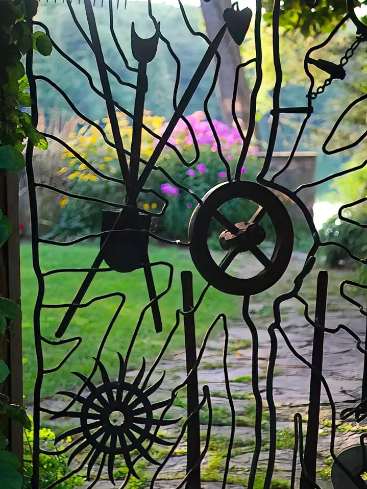 Background by Nature, foreground by hand. Unexpectedly harmonious. My garden gate, Pennsylvania