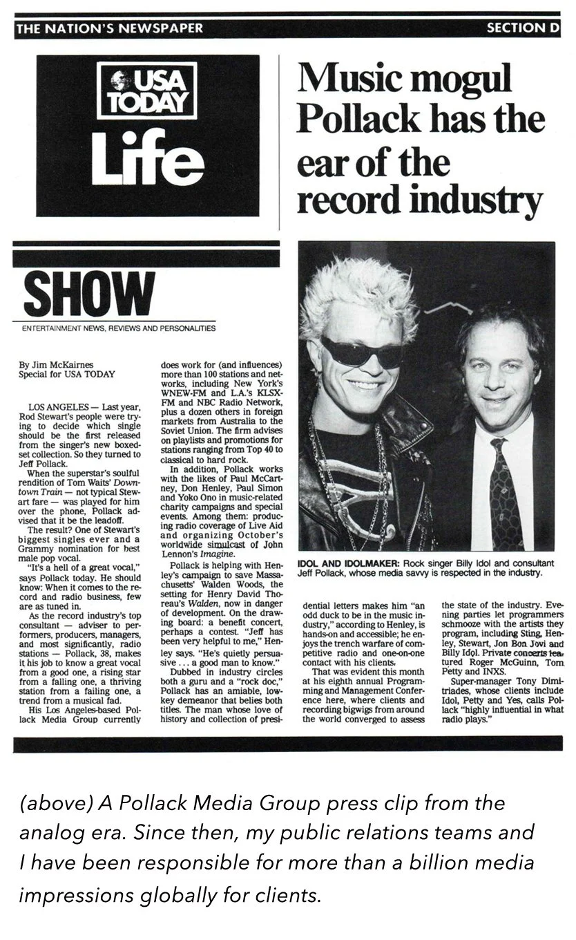 A newspaper clipping that highlights client success, demonstrating early milestones in my publicity and event promotion journey.